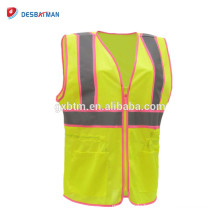 ANSI Class 2 Compliant Mesh Reflektierende Sicherheitswesten für Frauen mit Cinch Taille